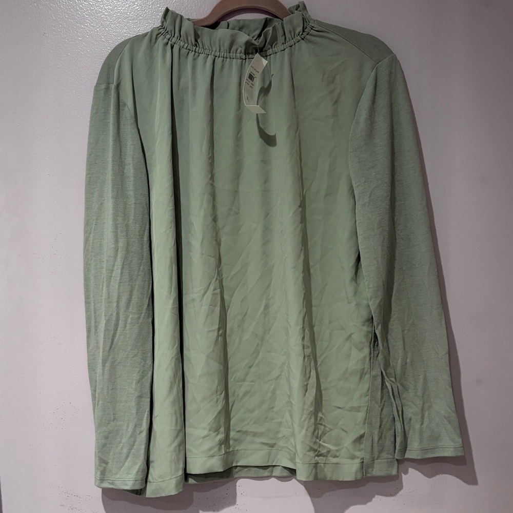 Ann Taylor Sage Green Blouse